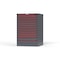 Strong Hold 12 drawer cabinet - (10x 2ft, 2x 3ft) - Red accents - Keyed Alike S3044-PPAAS-1202DS - alternate 3