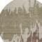 Homeroots 8' Beige And Taupe Round Abstract Washable Indoor Outdoor Area Rug 613610 - alternate 6