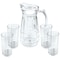 Gibson Home Jewelite Glass Pitcher and Tumbler Set 130987.05 - alternate 1