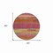Homeroots 8' Blush Round Abstract Washable Indoor Outdoor Area Rug 608633 - alternate 8