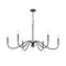 Z-Lite Toussant Matte Black  6 Light Chandelier 6103-45MB - alternate 5