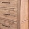 Homeroots 36" Natural Solid Wood Four Drawer Chest 524615 - alternate 6