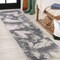 Jonathan Y Petalo Abstract Two-Tone Modern Gray/Cream 2 ft. x 8 ft. Runner Rug CTP200C-28 - alternate 1