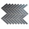 Apollo Tile Mirari 12x12 in. Gray Glossy Glass Herringbone Mosaic Wall Tile (4.59 sq ft/case) 5PK APLMNC8808GRA - alternate 1