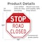 Signmission Stop Road Closed, 10 Inch X 10 Inch, Plastic Sign OC-P-10-310 - alternate 6