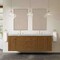 James Martin Vanities Laurent 72" Double Vanity, Honey Oak w/ 3 CM Victorian Silver Silestone Top 545-V72-HNO-3VSL - alternate 9
