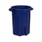 Toter 44 Gal. Round Trash Can w/ Lift Handle, Blue RND44-B0705 - alternate 1