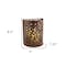 Homeroots 9" Brown Floral Iron Wall Sconce Candle Holder With Candle 483930 - alternate 5