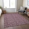 Homeroots 10' X 14' Merlot Mauve And Ivory Floral Washable Indoor Outdoor Area Rug 581905 - alternate 7