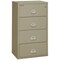 Fireking 4 Drawer, 1 Hr Fire & Impact Rated, 31" Wide Lateral Pewter 4-3122-CPE - alternate 1