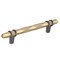 Amerock London 5-1/16 in 128 mm Center-to-Center Golden Champagne/Black Chrome Cabinet Pull BP36649BBZBCR - alternate 1