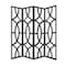 Homeroots 84" Black Solid Wood Folding Four Panel Screen Room Divider 342722 - alternate 1