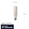 Bulbrite 70w Equivalent Dimmable Clear Mini T6 Candelabra Screw Base (E12) LED Mini Light Bulb, 3000K, 2PK 862643 - alternate 3