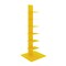 Homeroots 38" Yellow Metal Six Shelf Modern Tower Bookcase 654139 - alternate 5
