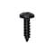 Auveco #8 x 1/2in Phillips Pan Head Tapping Screw Black Oxide, 100PK 10180 - alternate 1