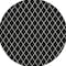 Homeroots 8' Black And Ivory Round Geometric Washable Indoor Outdoor Area Rug 596083 - alternate 8