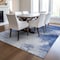 Homeroots 9' X 12' Denim Blue And Sky Blue Abstract Washable Indoor Outdoor Area Rug 577707 - alternate 7