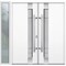 Vdomdoors Steel Double Doors Deux 1713 White Enamel Sidelight Exterior Black Window Stainless Inserts Single DEUX1713DEXD-BEM-RH-W72+14 x H80 - alternate 5