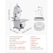 Vevor 1800W Commercial Electric Meat Bandsaw Stainless Steel Bone Sawing Machine BS-250 - alternate 6