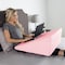 Lavish Home Extra High Wedge Pillow Memory Foam Pillow with Bamboo Fiber Cover-Great for Better Sleep, Pink 82-TEX1026 - alternate 5