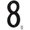 Prosource House Number, Character: 8, 4 in H Character, 2.28 in W Character N-018-PS - alternate 1