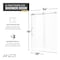 Anzzi Madam Series 76 in. x 50-54 in. Frameless Sliding Shower Door in Brushed Nickel, 3/8 Clear Glass SD-AZ13-03BN - alternate 10