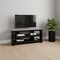 Homeroots 42in Black and Gray Open Shelving TV Stand 332877 - alternate 6