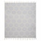 Homeroots 60" X 50" Purple Woven Cotton Geometric Throw Blanket with Fringe 516498 - alternate 9