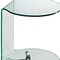 Homeroots 24" Clear Glass Round End Table With Shelf 554638 - alternate 4