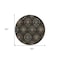 Homeroots 8' Black Gray And Brown Round Medallion Washable Indoor Outdoor Area Rug 587694 - alternate 6