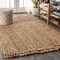 Jonathan Y Pata Hand Woven Chunky Jute with Fringe Natural 10 ft. x 13 ft. Area Rug NRF103A-13 - alternate 1