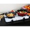 Megachef Electric Easily Portable Ultra Lightweight Dual Coil Burner Cooktop Buffet Range in White MC-2012A-W - alternate 7