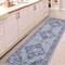 Jonathan Y Superbia Boho Medallion Border Non-Slip Machine-Washable Blue/Gray 2 ft. x 8 ft. Runner Rug WSH502E-28 - alternate 5