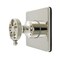 Kingston Brass Single-Handle Six-Way Diverter Valve with Knurled Handle and Square Trim Kit, Polished Nickel KS4046RKX - alternate 1