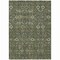 Homeroots 5' X 8' Moss Green And Gray Floral Washable Indoor Outdoor Area Rug 564378 - alternate 5