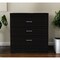 Homeroots 31" Black Three Drawer Dresser 472119 - alternate 6