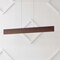 Jonathan Y Draper 32" Adjustable Integrated LED Metal Linear Pendant, Dark Brown Wood Finish JYL7018D - alternate 11