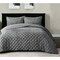 Homeroots Gray King Polyester 220 Thread Count Washable Down Comforter Set 528879 - alternate 1