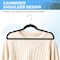 Simple Deluxe Velvet Hangers, Space Saving Heavy Duty Clothes Hangers, Non-Slip Closet Hanger, Black, 70PK HKHANGVELVET70BLK - alternate 6