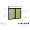 Ghent 2 Door Enclosed Vinyl Bulletin Board, Headliner Frame, Bronze Aluminum, 3'H x 4'W, Caramel PBVX5-181 - alternate 3