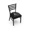 Holland Bar Stool Co U.S. Space Force 18in Chair with Black Wrinkle Finish L00418 - alternate 1