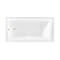 Kingston Brass 60-Inch Acrylic Rectangular 3-Wall Alcove Tub Combo with Waste and Overflow Drain, Left Hand Drain CVTDE603122L2 - alternate 4