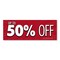 Signmission 50% Off, 18 Inch, Decal D-48-30335 - alternate 1