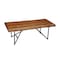 Homeroots 50" Brown And Black Solid Wood And Metal Coffee Table 524169 - alternate 3