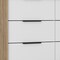 Homeroots 42" White and Natural Six Drawer Double Dresser 544053 - alternate 8