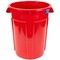 Magnum Tool 55 Gallon Trash Can, High-Vis Red, Construction Grade, Heavy Duty Plastic, (1 Pack) CMTC-C000-55R01 - alternate 1