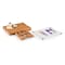 Picnic Time Family Of Brands NCAA Northwestern Wildcats Concerto Glass Top Cheese Board and Knife Set 919-00-505-434-0 - alternate 2