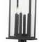 Z-Lite Tiberius 6 Light Outdoor Pier Mounted Fixture, Black/Clear Seedy, 12 In W x 36.75 In H 5017PHXLR-533PM-BK - alternate 5