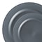 Smarty Had A Party Matte Charcoal Gray Round Plastic Dinnerware Value Set (120 Dinner Plates + 120 Salad Plates), 240PK 4850CHGR-VP-CASE - alternate 8