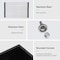 Wrightmaster 33 in. Undermount 50/50 Double Bowl Granite Composite Kitchen Sink with Accessories ZOR-P197759 - alternate 5